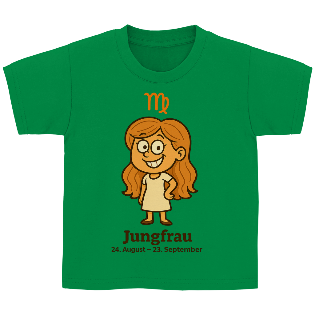 Kinder Basic T-Shirt Jungfrau Comic