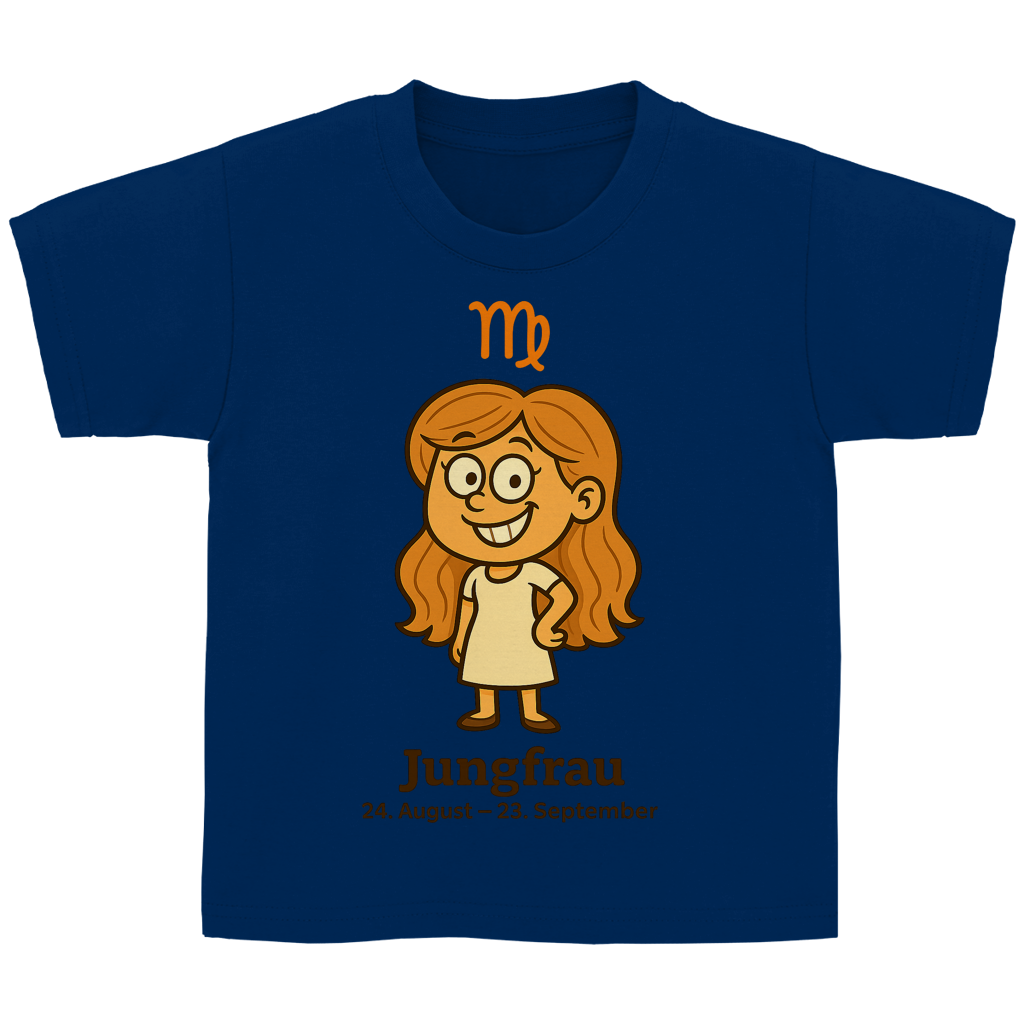 Kinder Basic T-Shirt Jungfrau Comic