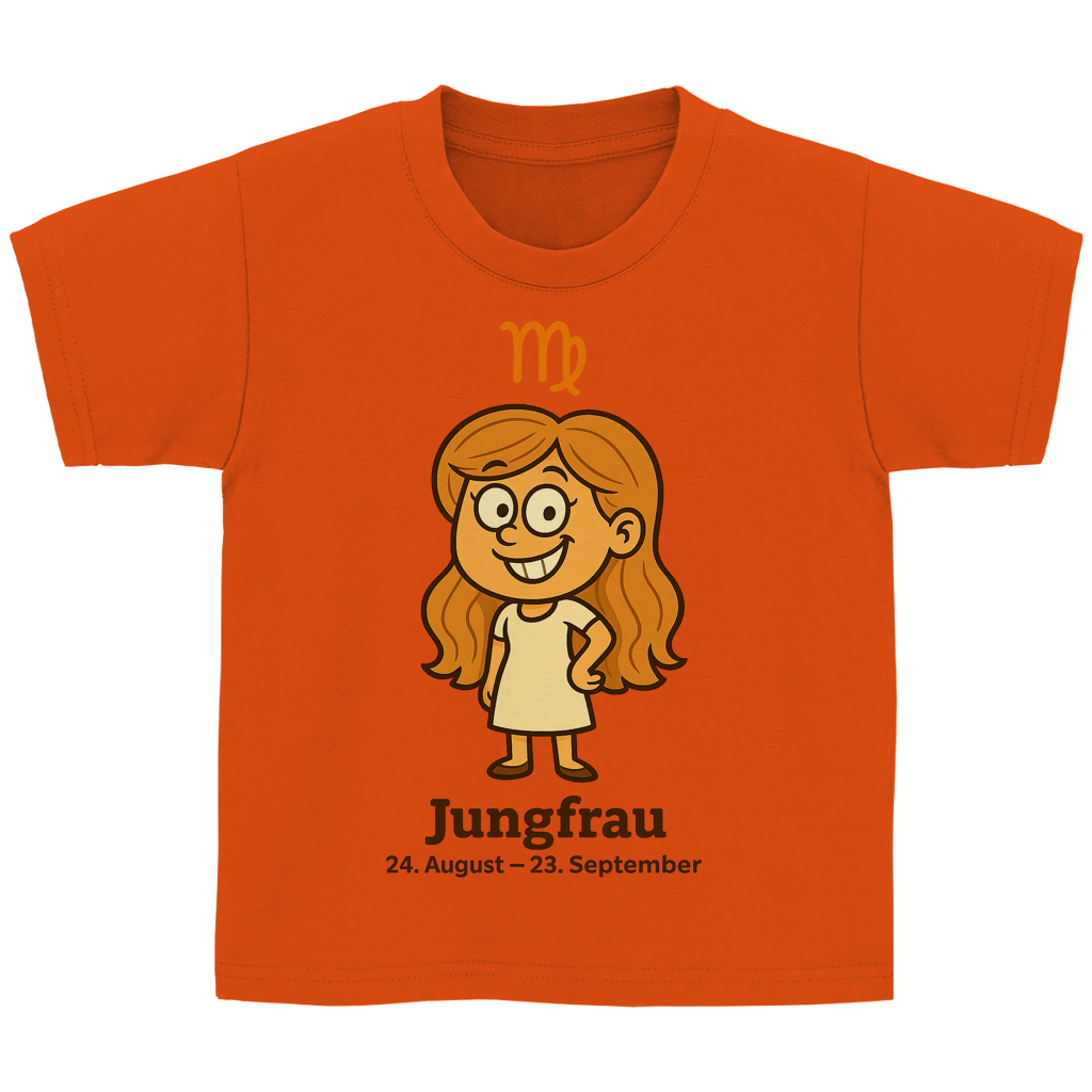 Kinder Basic T-Shirt Jungfrau Comic