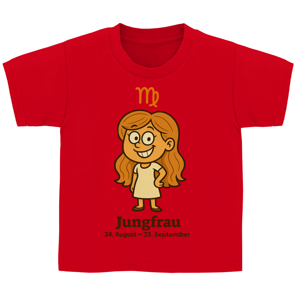Kinder Basic T-Shirt Jungfrau Comic
