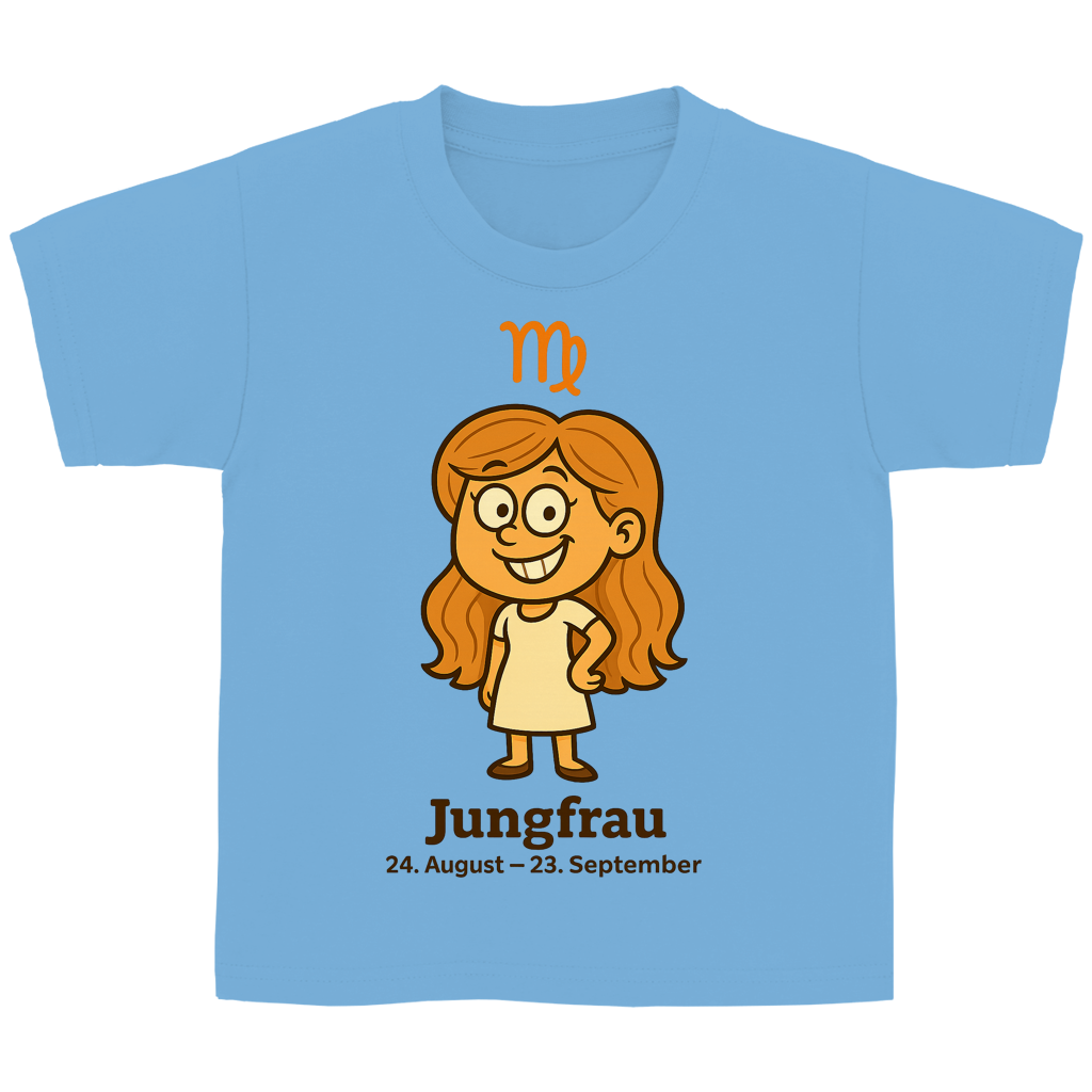 Kinder Basic T-Shirt Jungfrau Comic