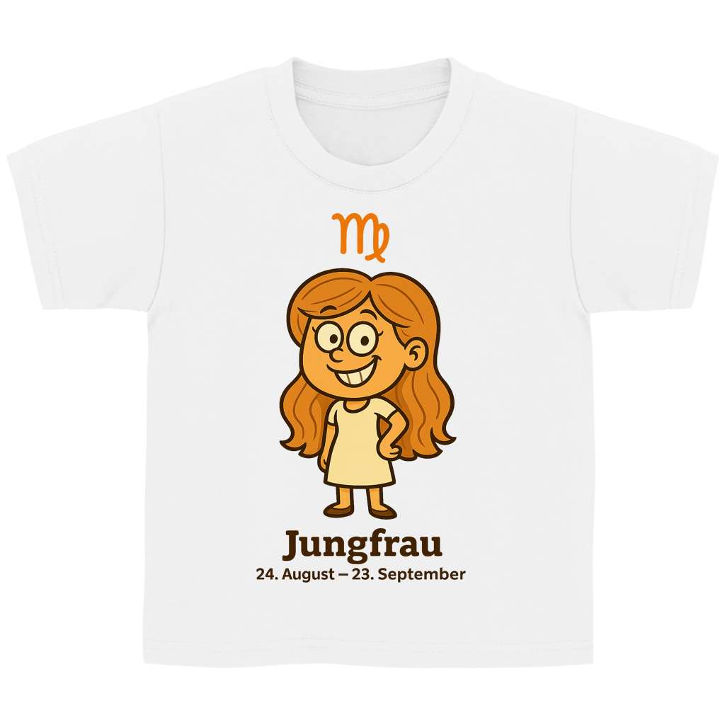 Kinder Basic T-Shirt Jungfrau Comic