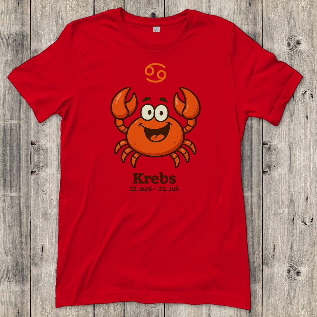 Damen T-Shirt Krebs Comic