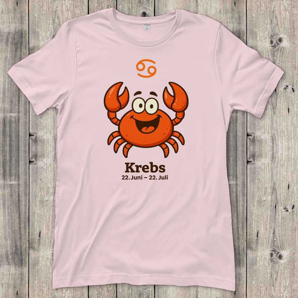 Damen T-Shirt Krebs Comic