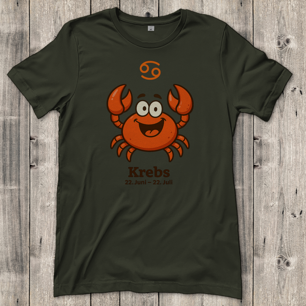 Damen T-Shirt Krebs Comic