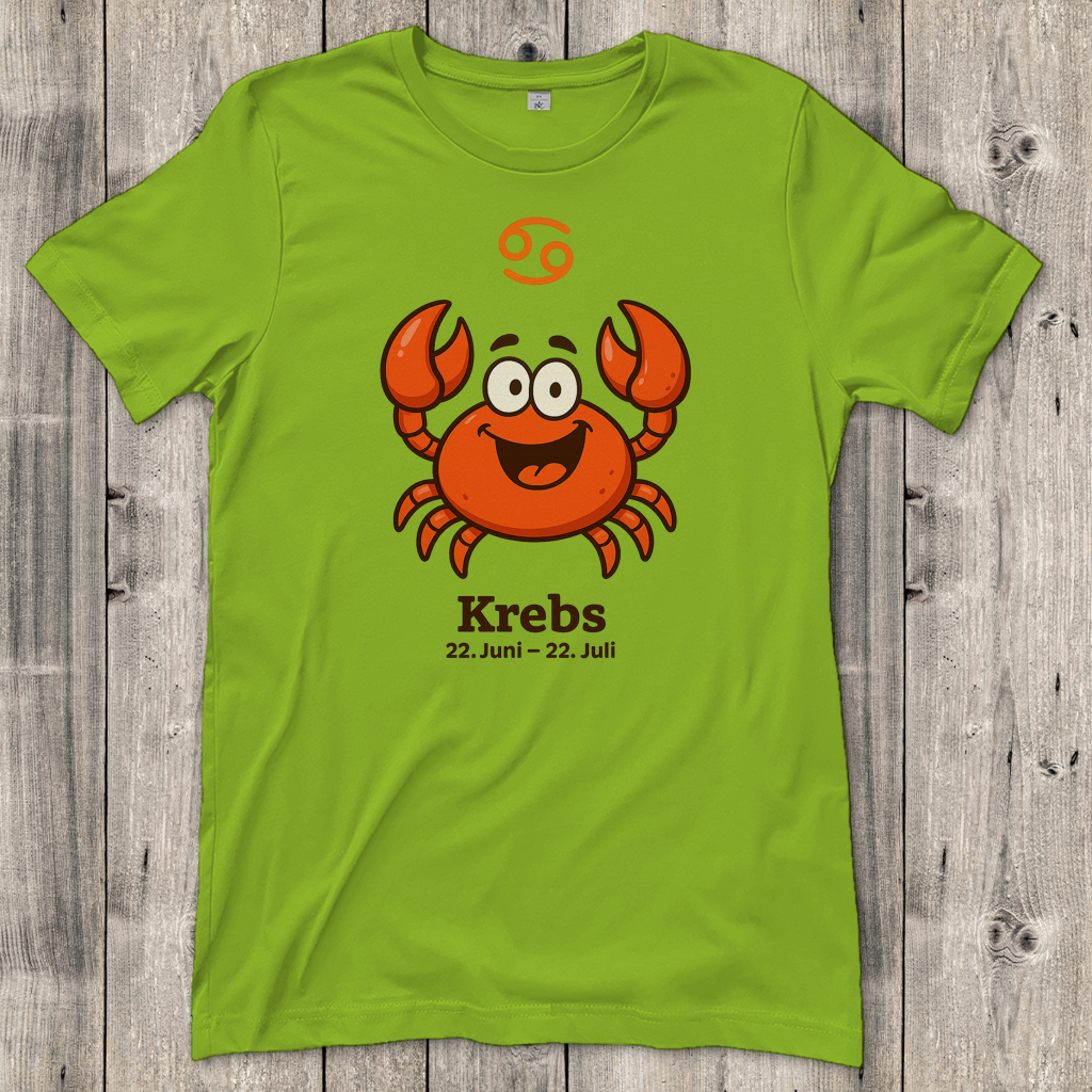 Damen T-Shirt Krebs Comic