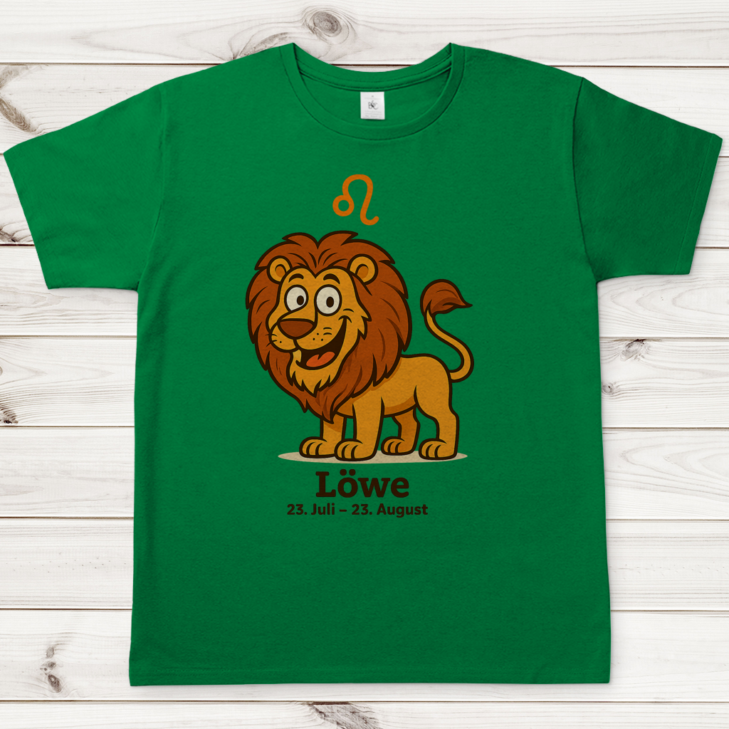 Herren T-Shirt Löwe Comic