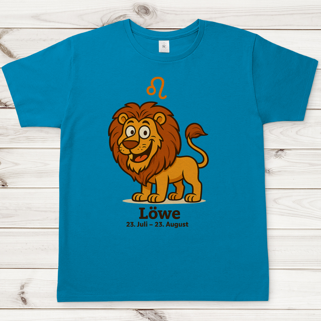 Herren T-Shirt Löwe Comic