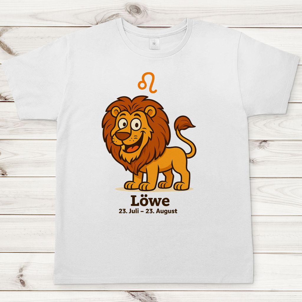 Herren T-Shirt Löwe Comic
