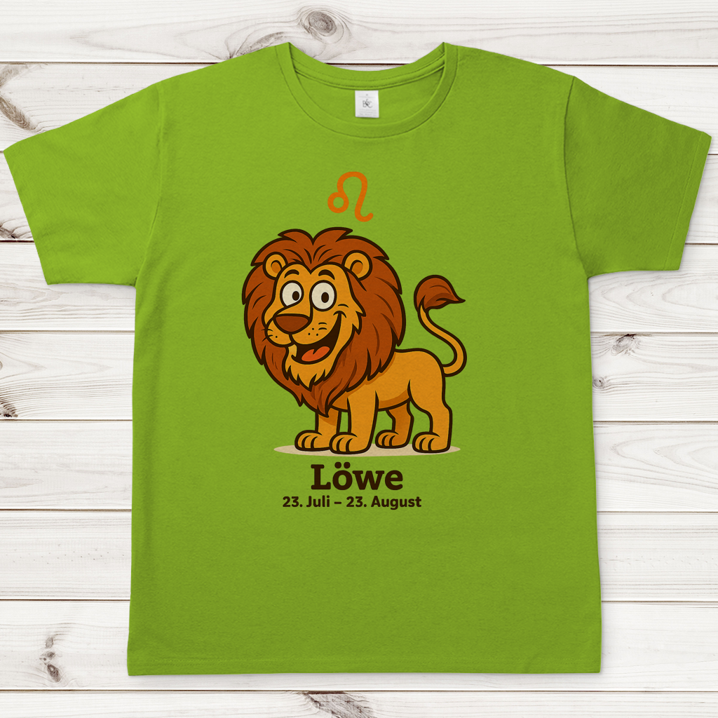 Herren T-Shirt Löwe Comic