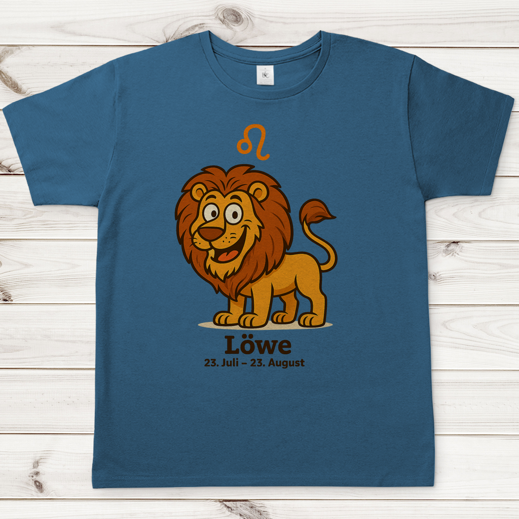 Herren T-Shirt Löwe Comic