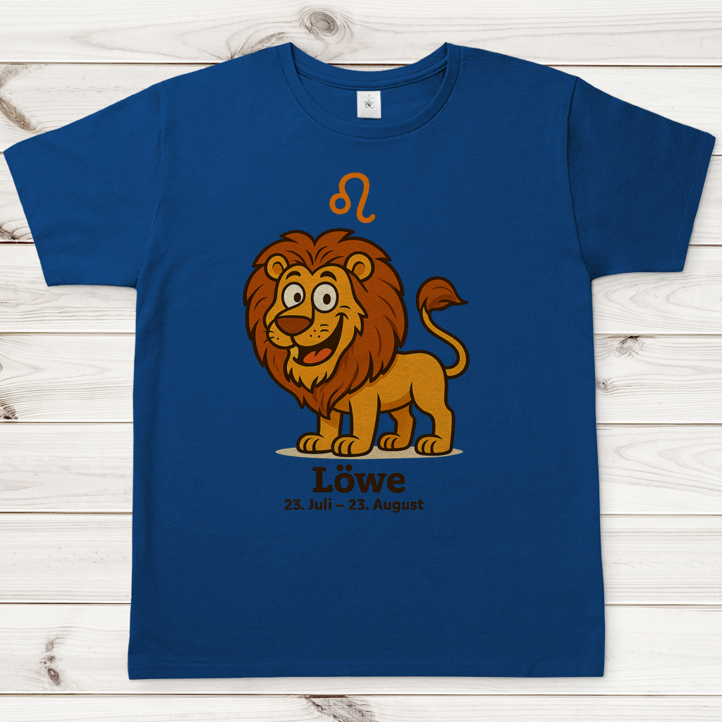 Herren T-Shirt Löwe Comic