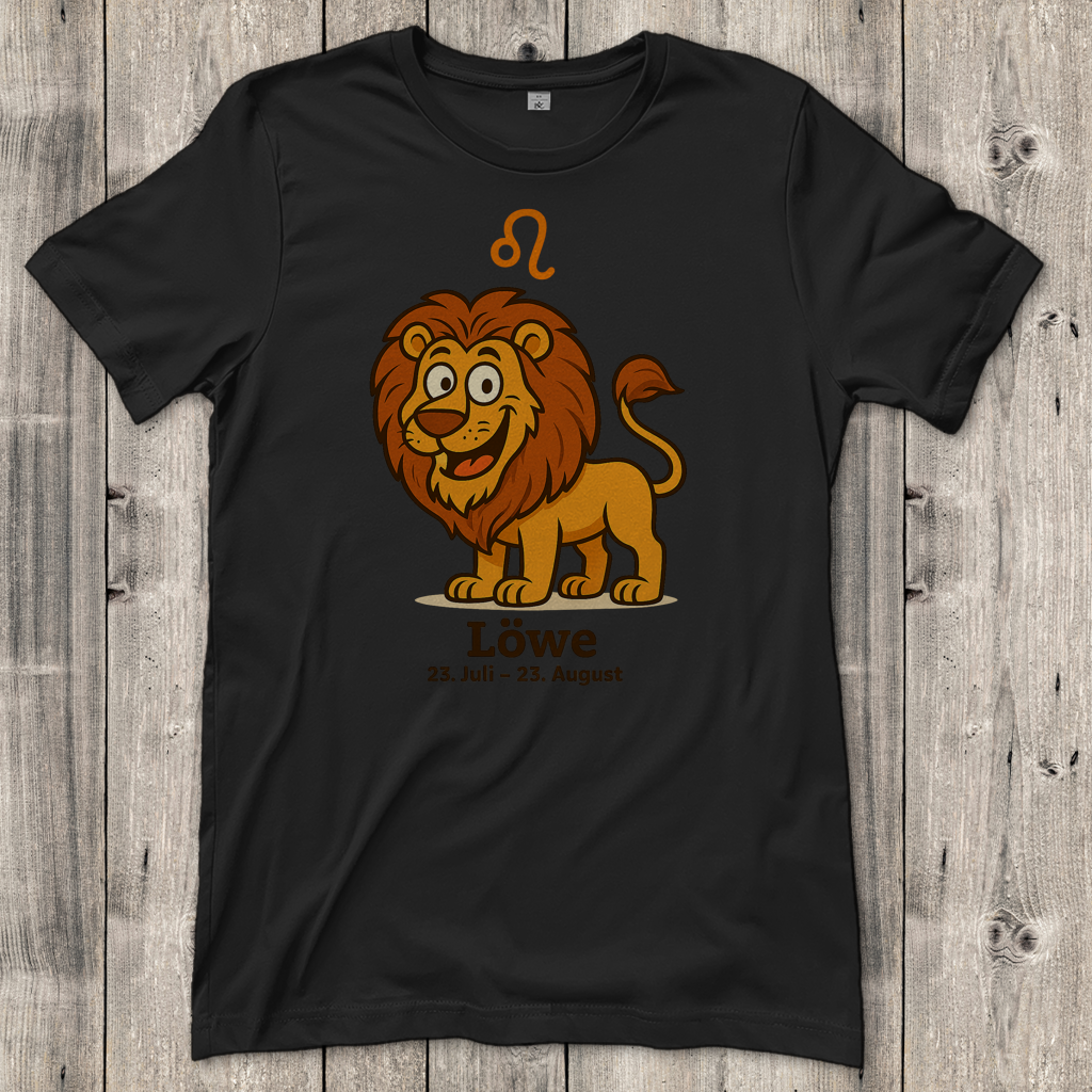 Damen T-Shirt Löwe Comic