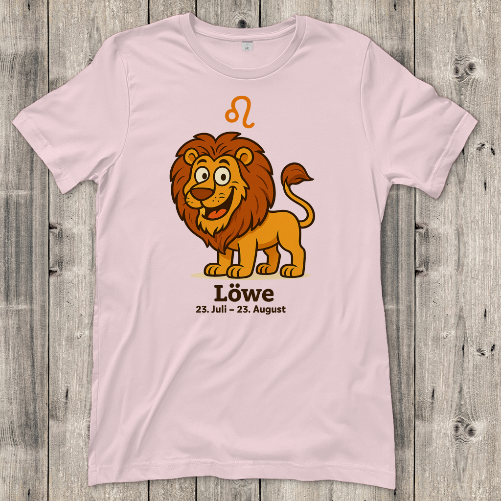 Damen T-Shirt Löwe Comic