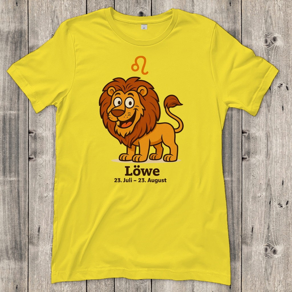 Damen T-Shirt Löwe Comic