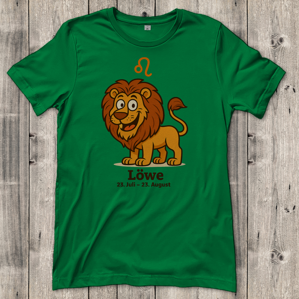 Damen T-Shirt Löwe Comic