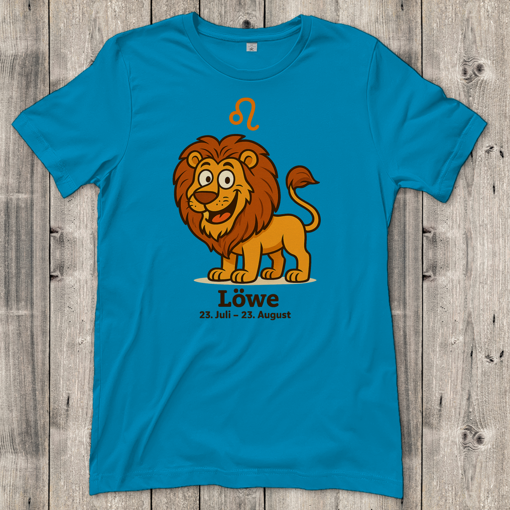 Damen T-Shirt Löwe Comic