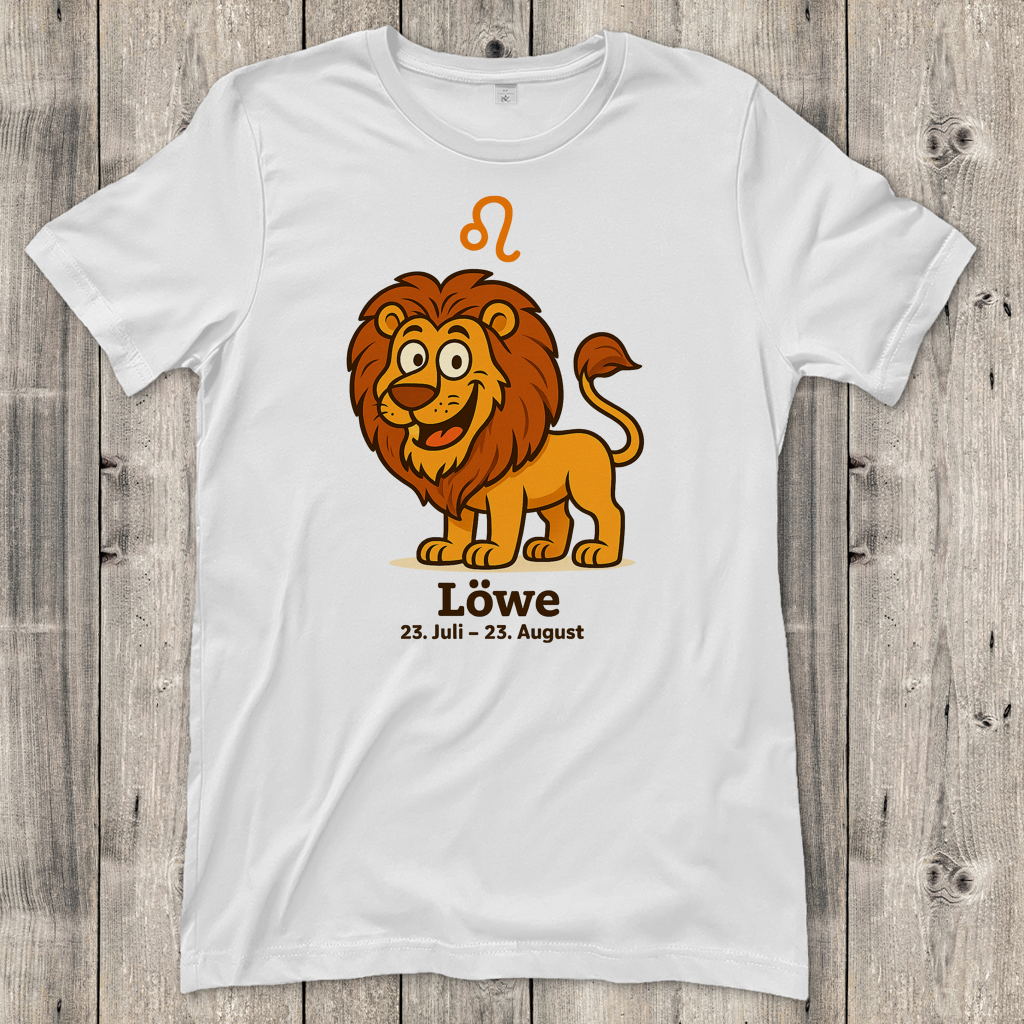 Damen T-Shirt Löwe Comic