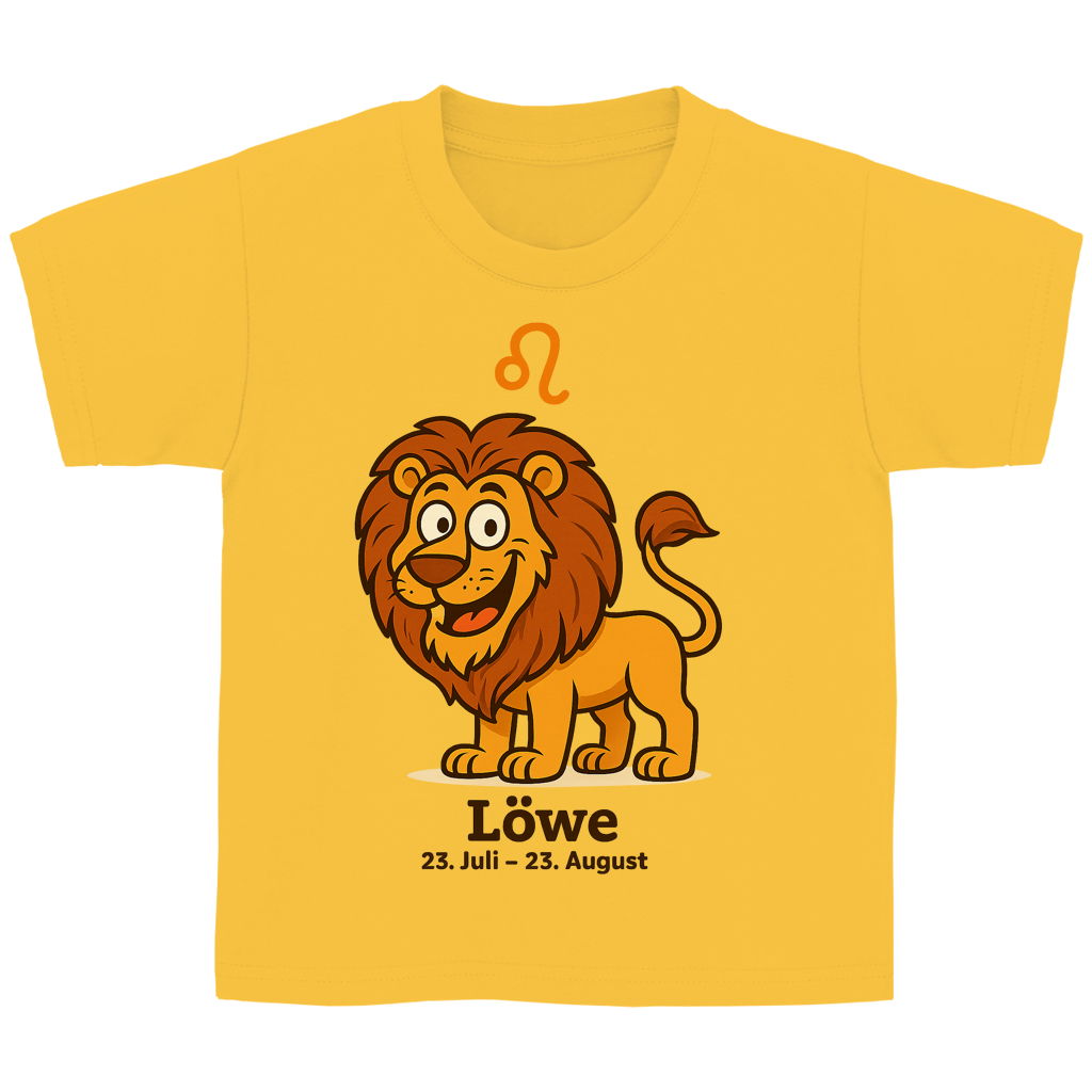 Kinder Basic T-Shirt Löwe Comic