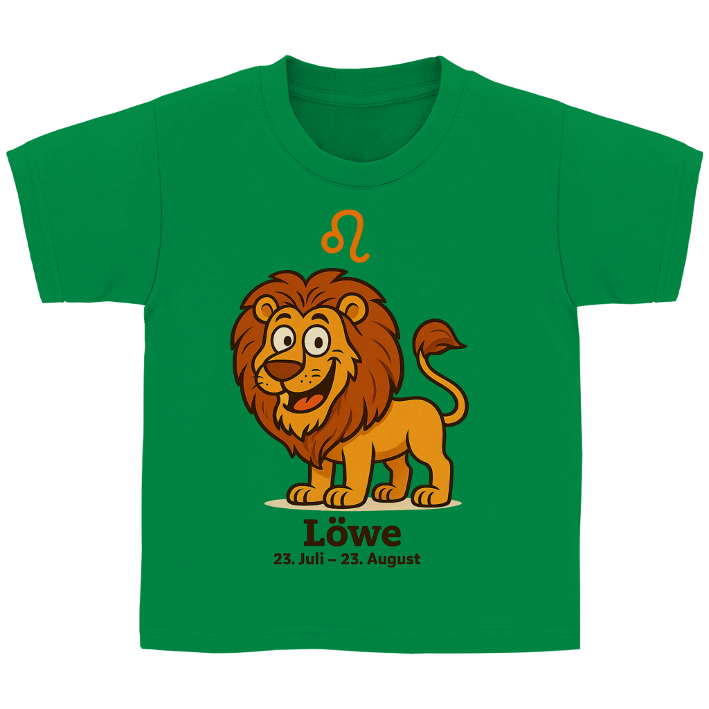 Kinder Basic T-Shirt Löwe Comic