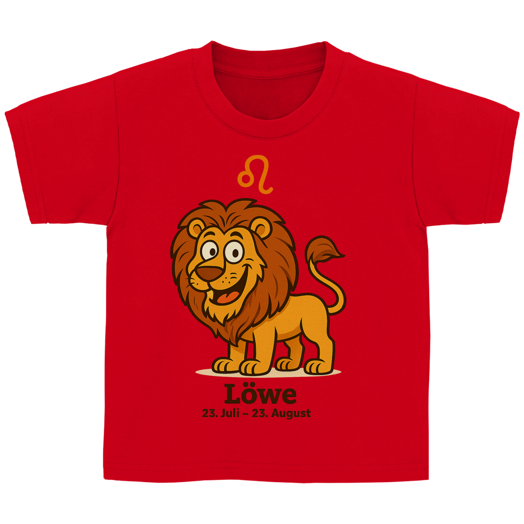 Kinder Basic T-Shirt Löwe Comic