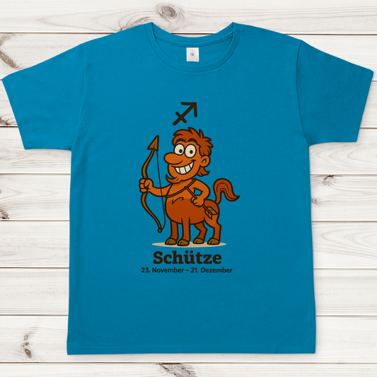 Herren T-Shirt Schütze Comic