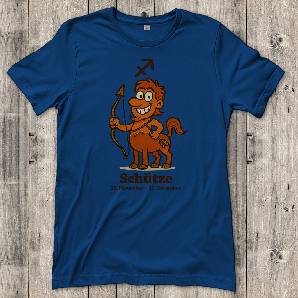 Damen T-Shirt Schütze Comic