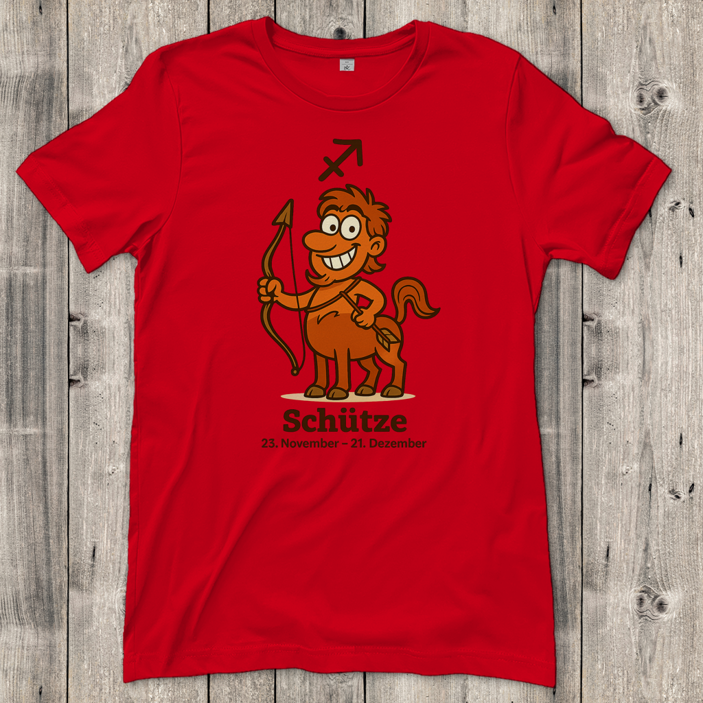 Damen T-Shirt Schütze Comic