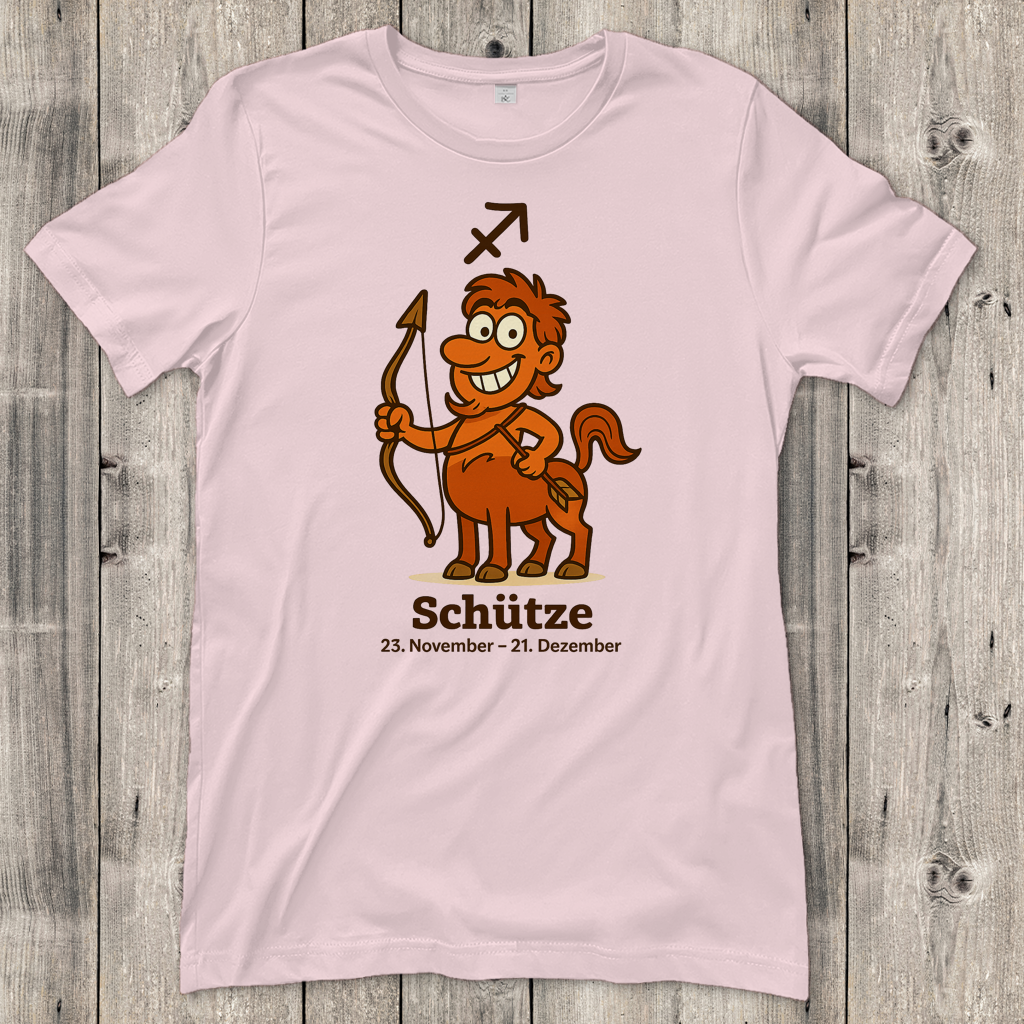 Damen T-Shirt Schütze Comic