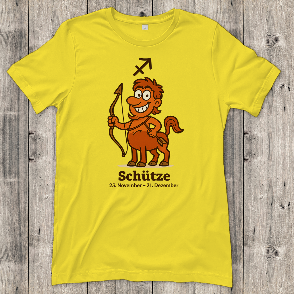 Damen T-Shirt Schütze Comic