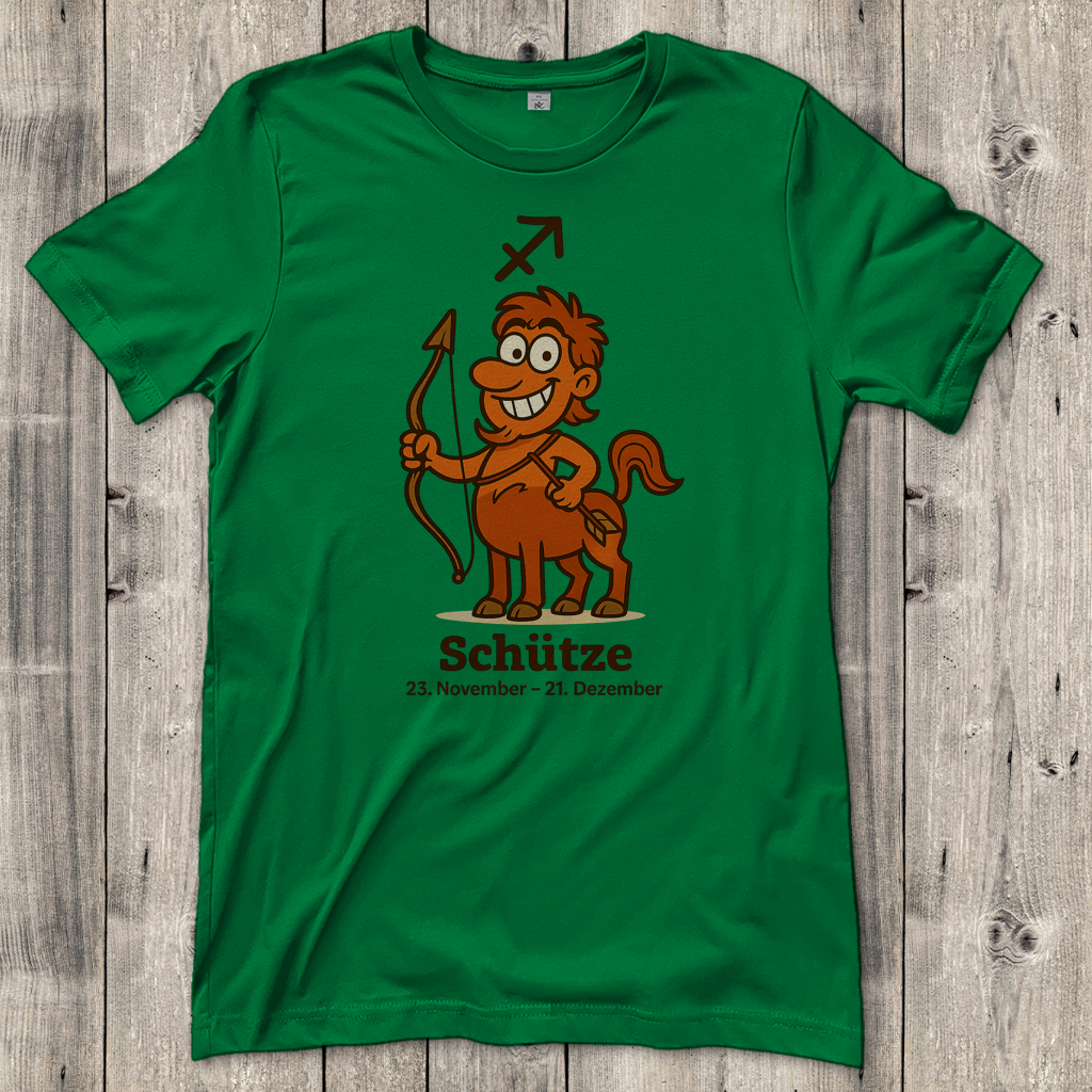 Damen T-Shirt Schütze Comic