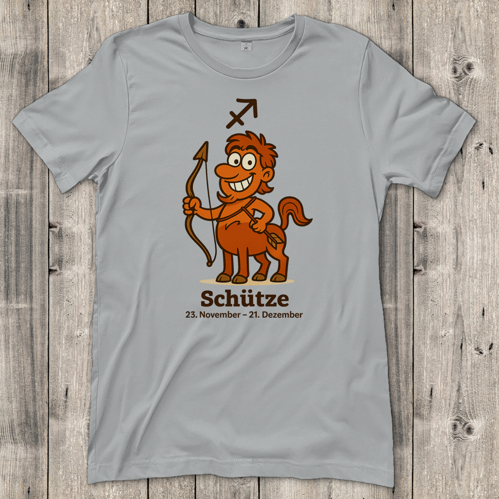 Damen T-Shirt Schütze Comic