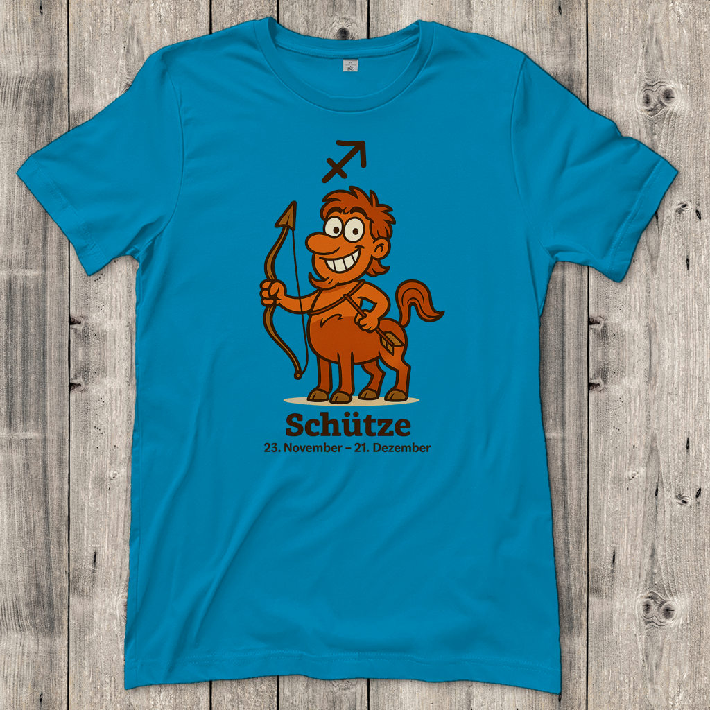Damen T-Shirt Schütze Comic