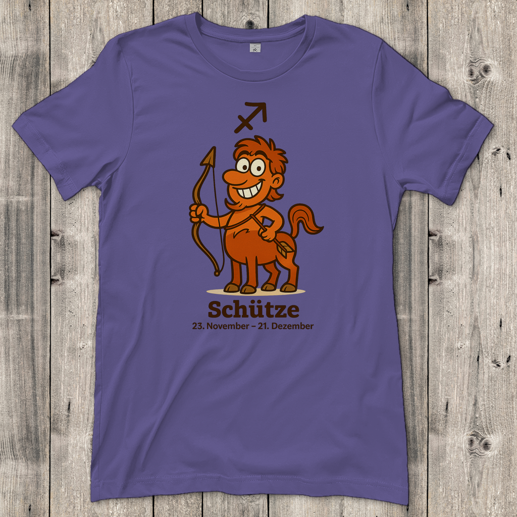 Damen T-Shirt Schütze Comic