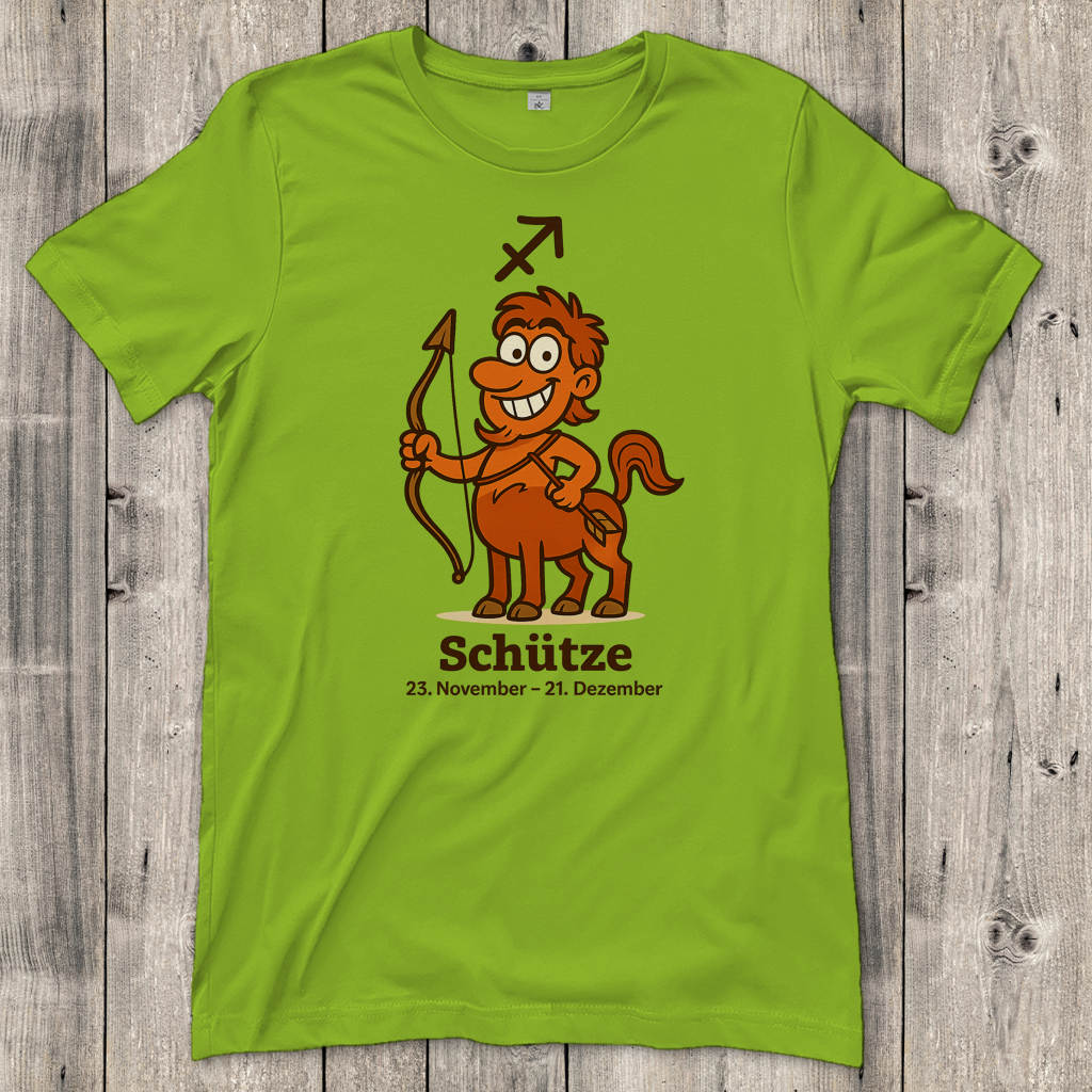 Damen T-Shirt Schütze Comic