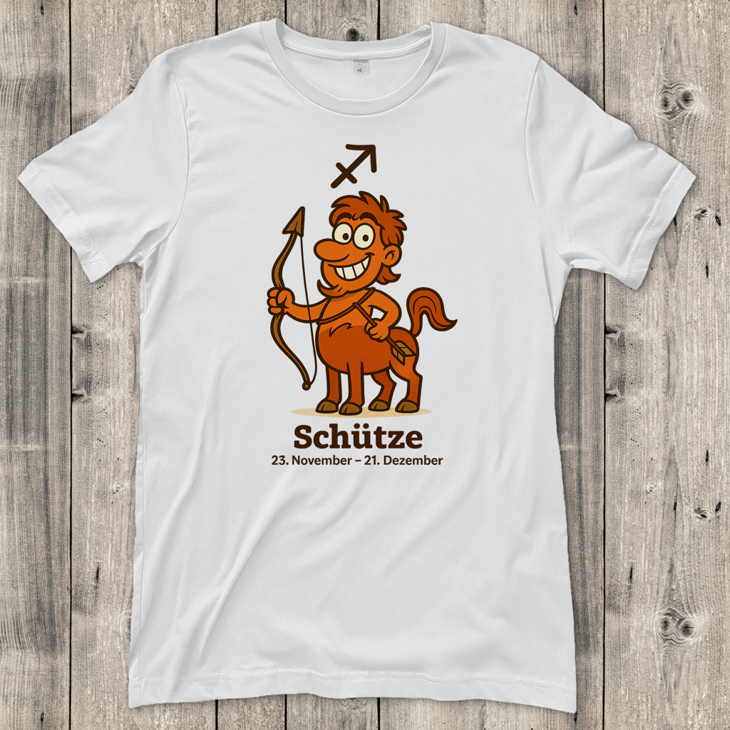Damen T-Shirt Schütze Comic