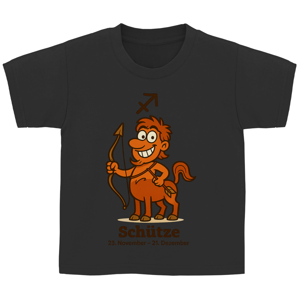 Kinder Basic T-Shirt Schütze Comic