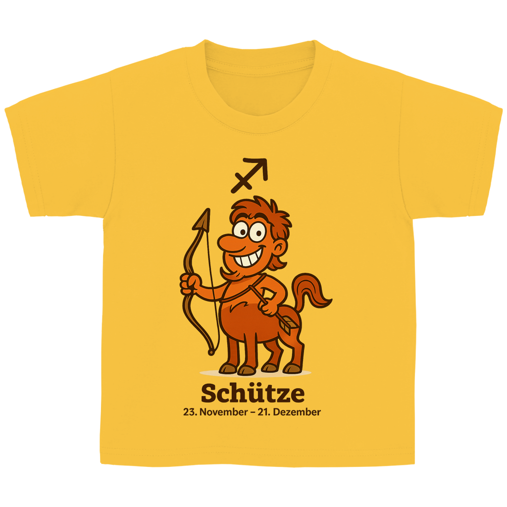 Kinder Basic T-Shirt Schütze Comic