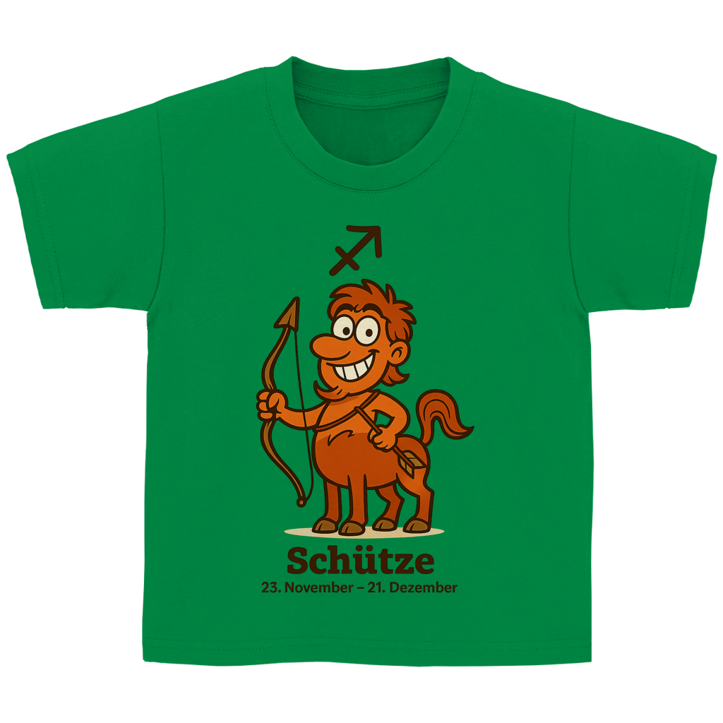 Kinder Basic T-Shirt Schütze Comic