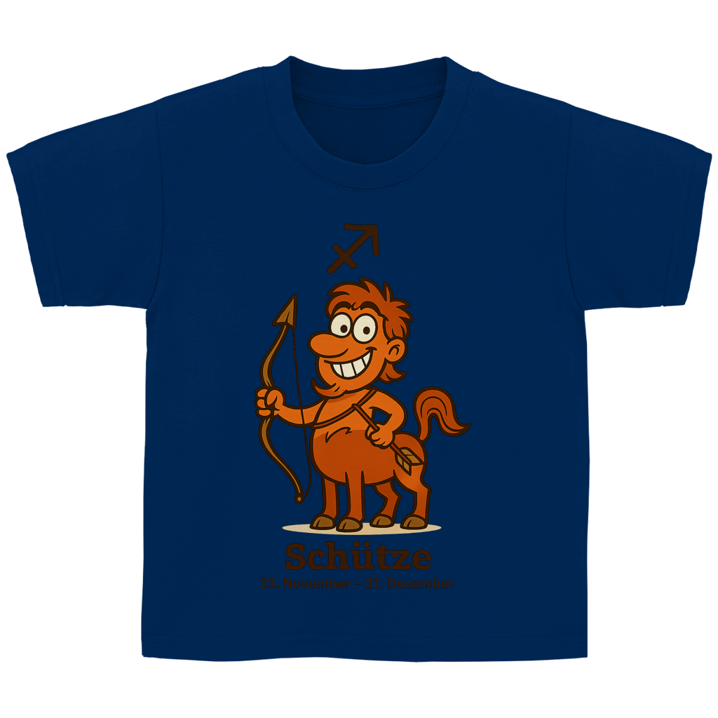 Kinder Basic T-Shirt Schütze Comic