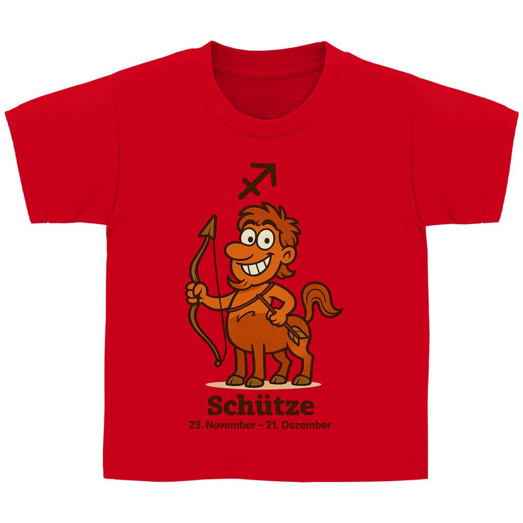 Kinder Basic T-Shirt Schütze Comic