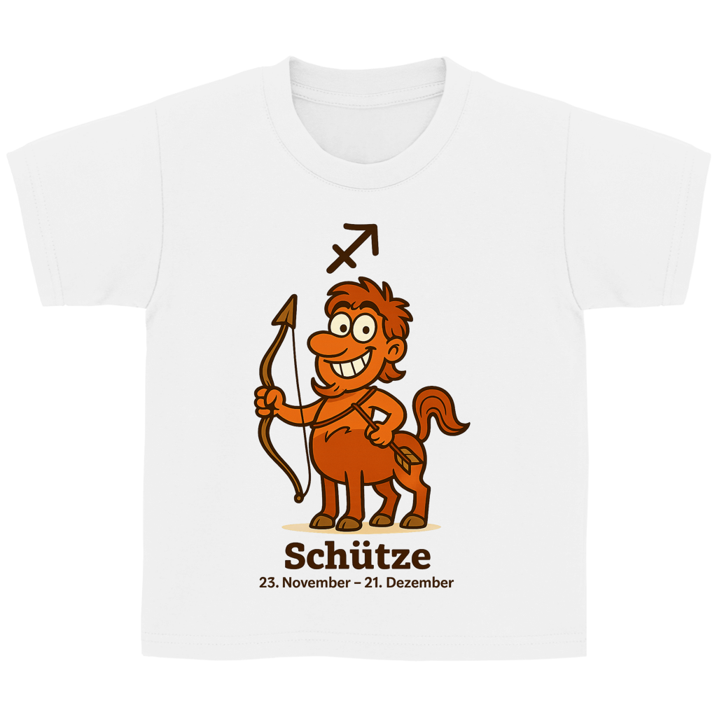 Kinder Basic T-Shirt Schütze Comic