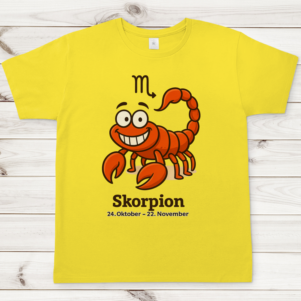 Herren T-Shirt Skorpion Comic