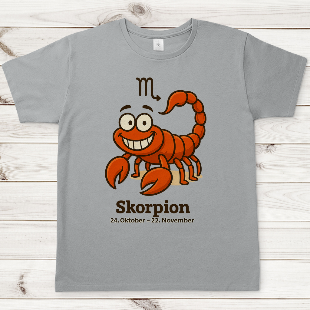 Herren T-Shirt Skorpion Comic