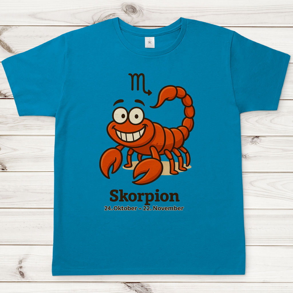 Herren T-Shirt Skorpion Comic