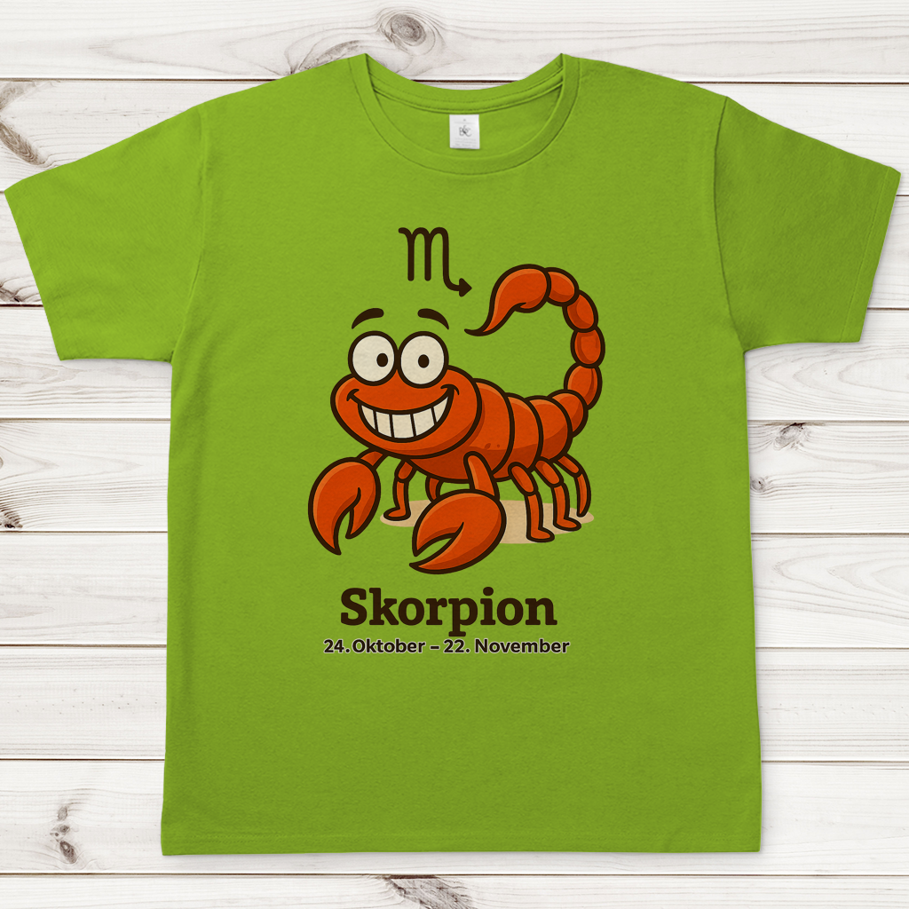 Herren T-Shirt Skorpion Comic