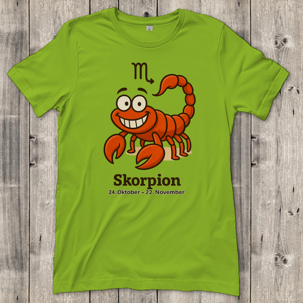 Damen T-Shirt Skorpion Comic