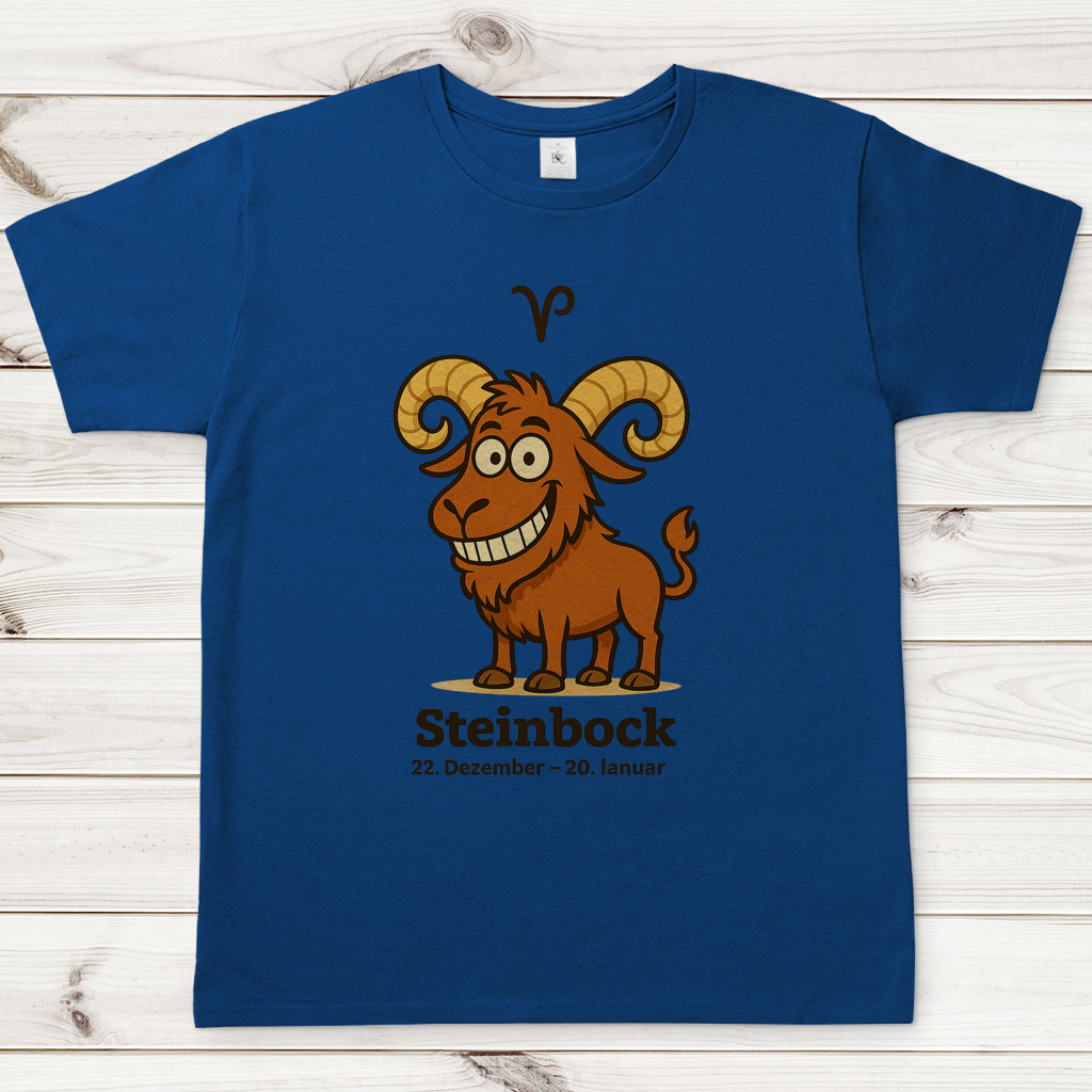 Herren T-Shirt Steinbock Comic