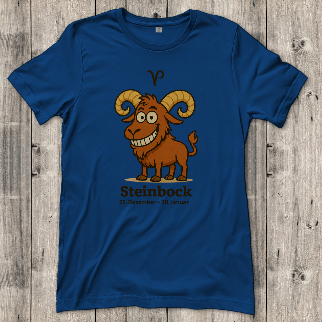 Damen T-Shirt Steinbock Comic