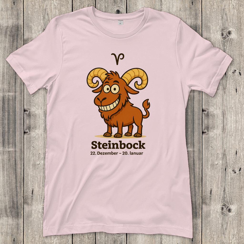 Damen T-Shirt Steinbock Comic